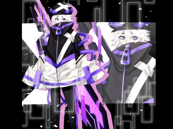 【無料フル】立ち絵素材 サイバーパンク風の少年｜d_757684