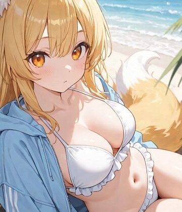 【無料フル】狐っ娘な彼女と脱衣詰将棋 〜海デート編〜｜d_823194